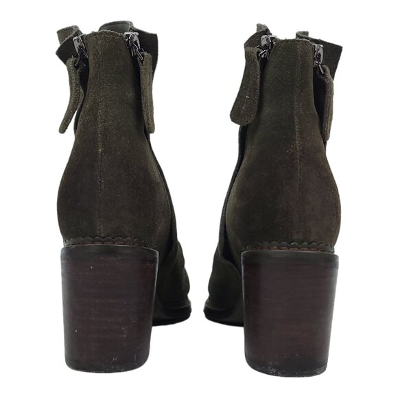 Sbicca Millie Ankle Boot Women 8 Suede Slouch Boho Stack Heel Vintage Collection - Picture 4 of 12